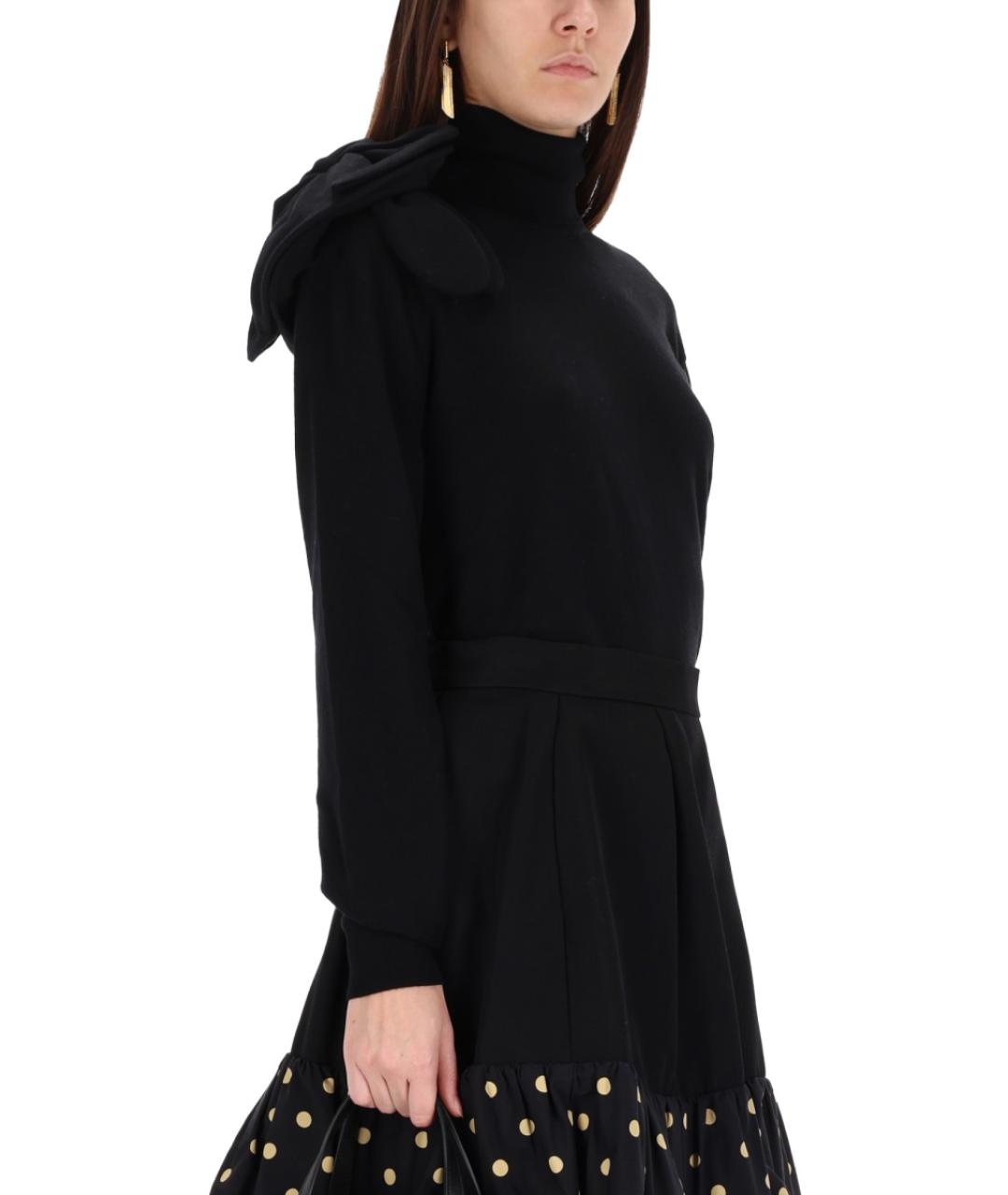 MOSCHINO Черный шерстяной джемпер / свитер, фото 4