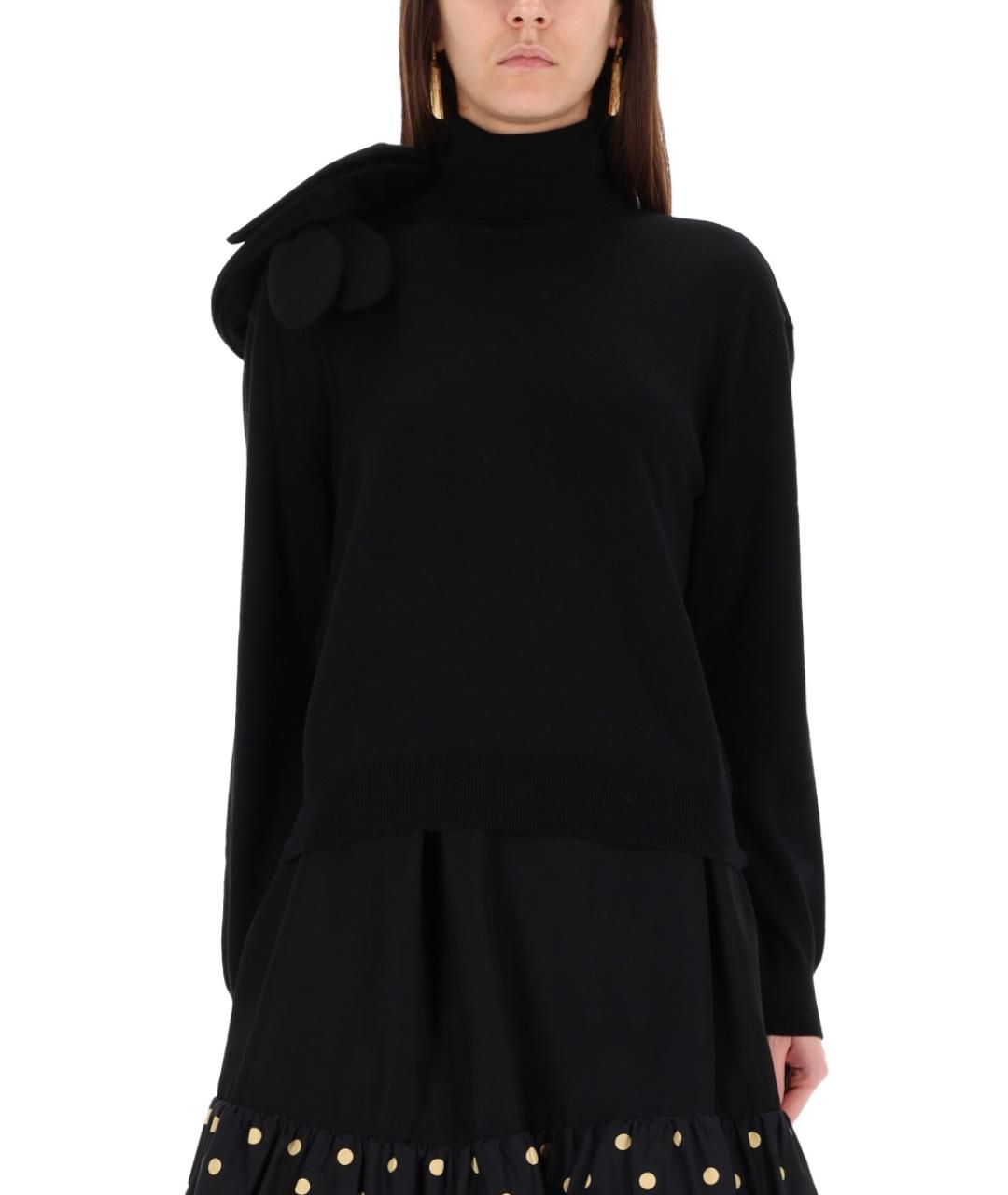 MOSCHINO Черный шерстяной джемпер / свитер, фото 5