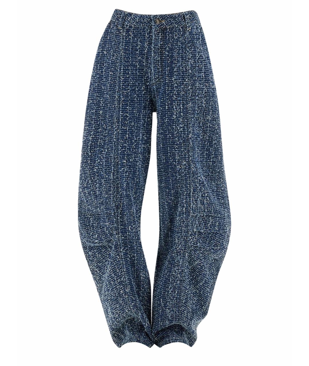 ROTATE Синие хлопковые джинсы клеш, фото 1