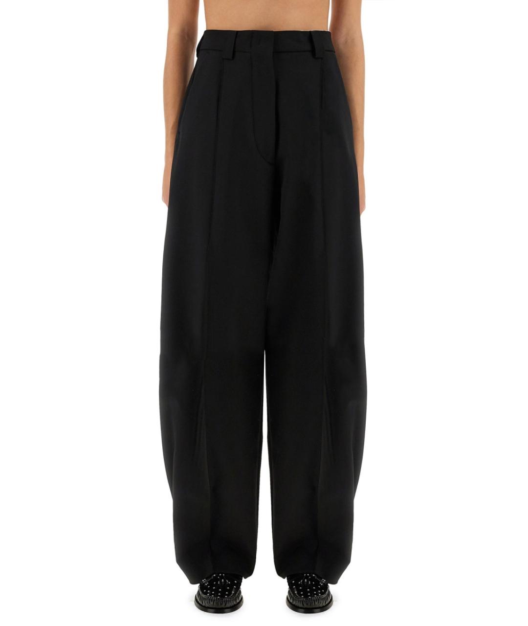 THELATEST Черные полиэстеровые прямые брюки, фото 5