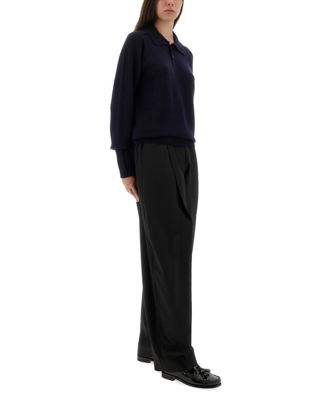 THELATEST Черные полиэстеровые прямые брюки, фото 2