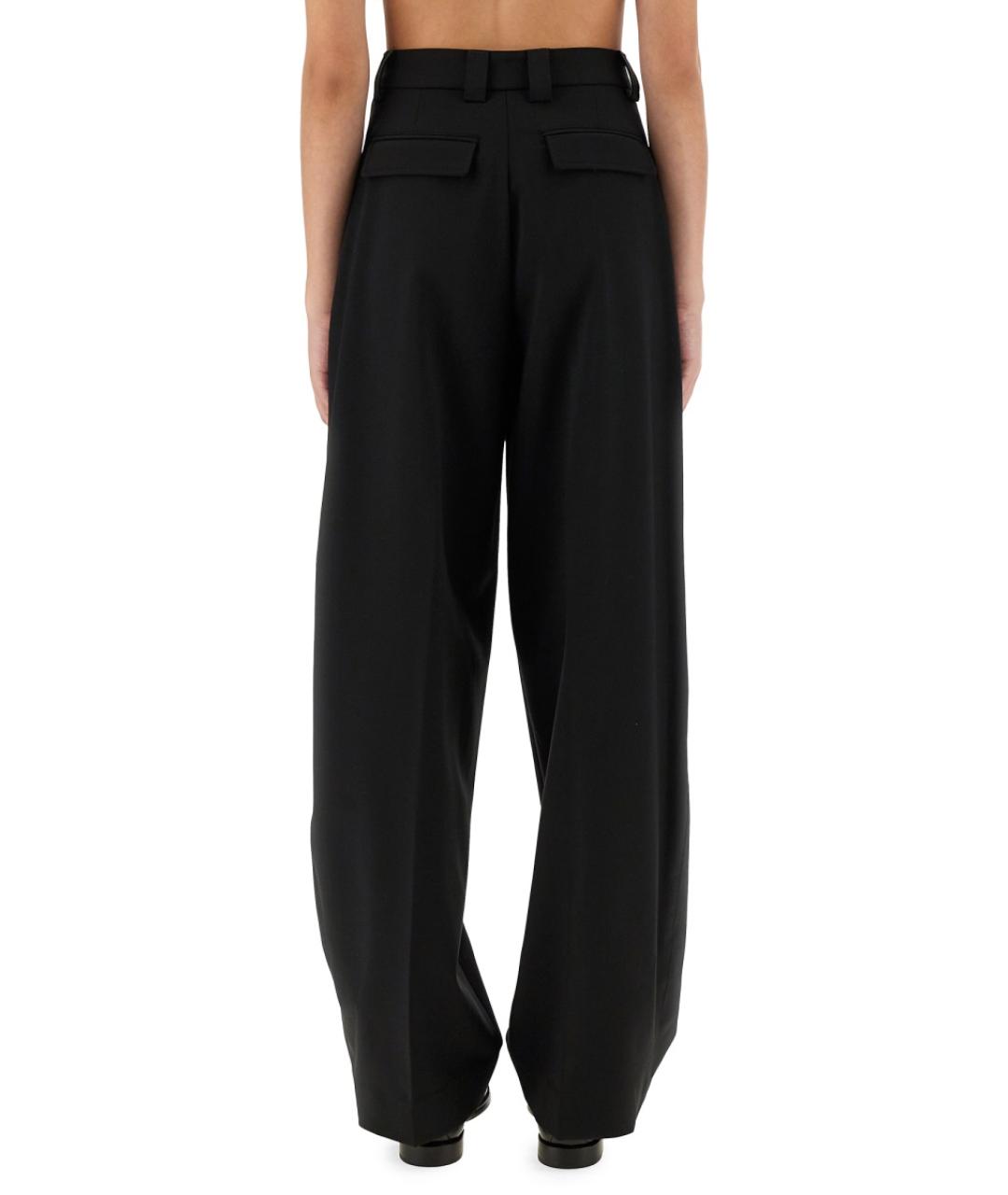 THELATEST Черные полиэстеровые прямые брюки, фото 4