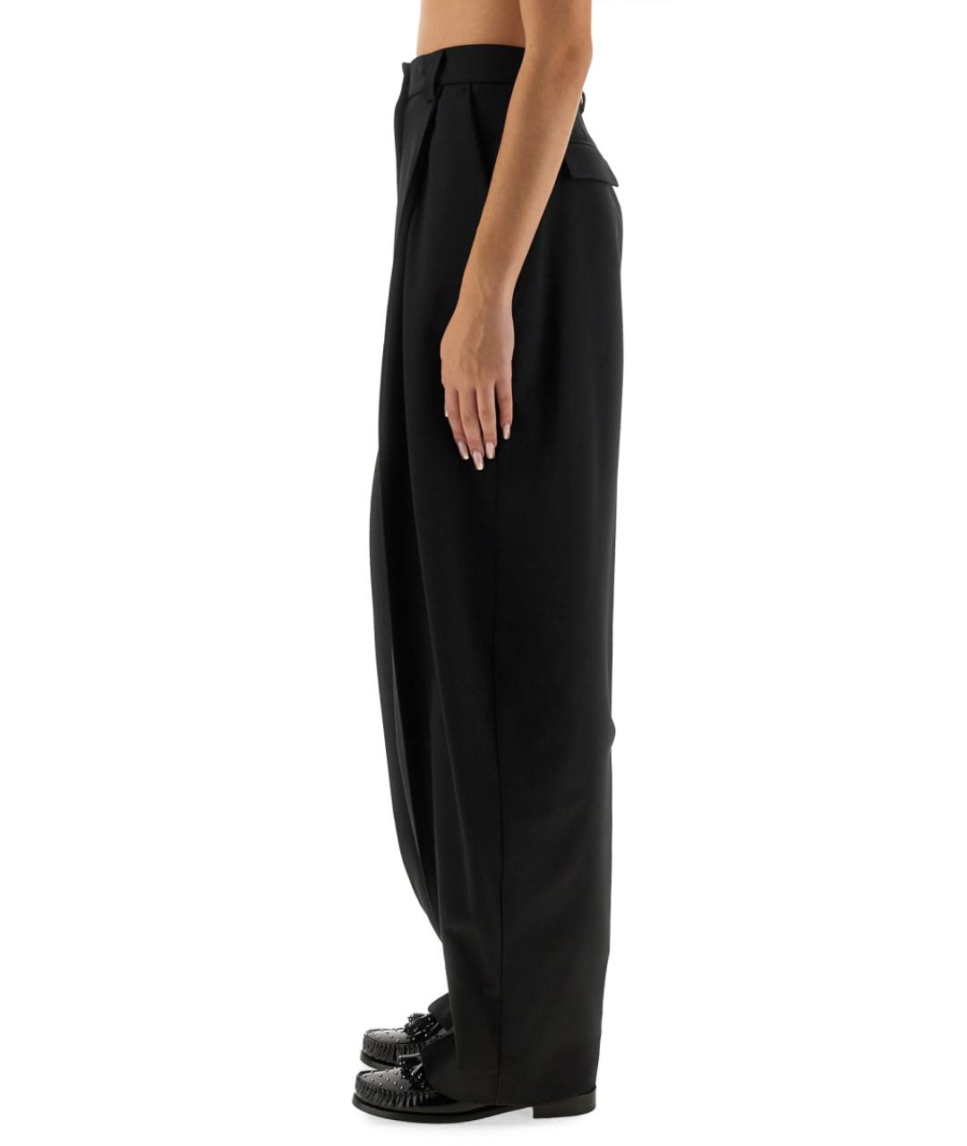 THELATEST Черные полиэстеровые прямые брюки, фото 3