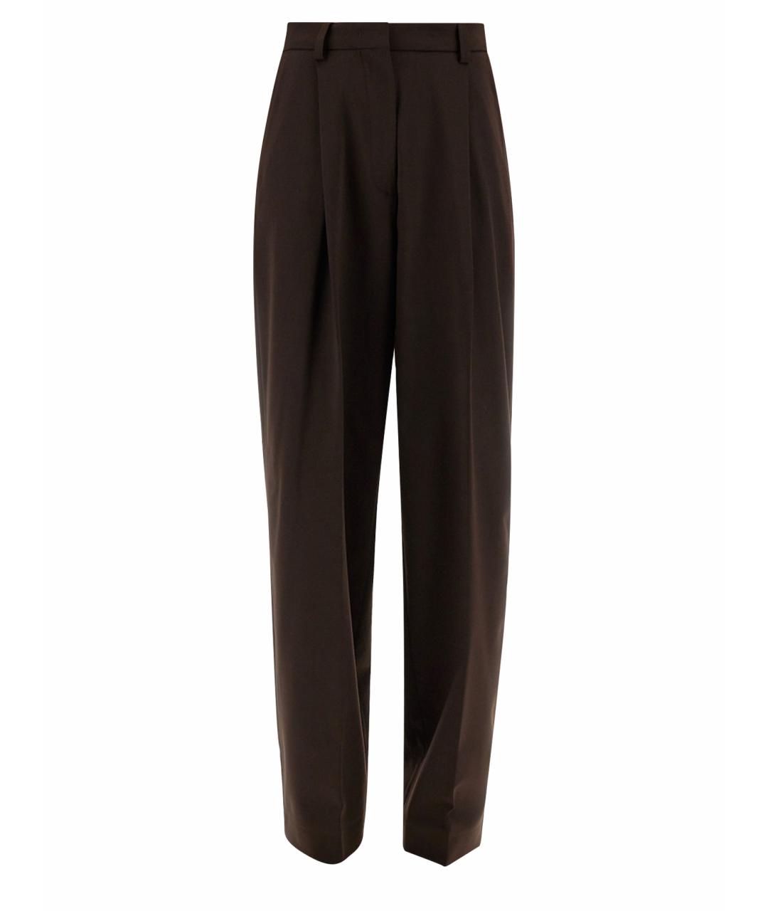 THELATEST Коричневые полиэстеровые прямые брюки, фото 1