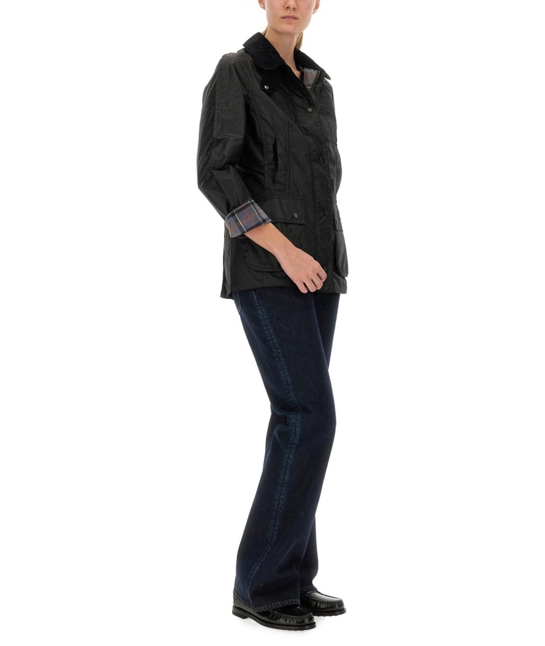 BARBOUR Черная хлопковая куртка, фото 2