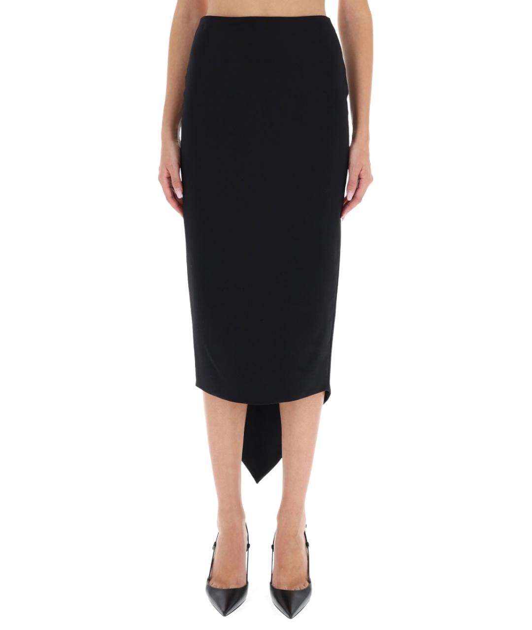 THELATEST Черная полиэстеровая юбка миди, фото 2