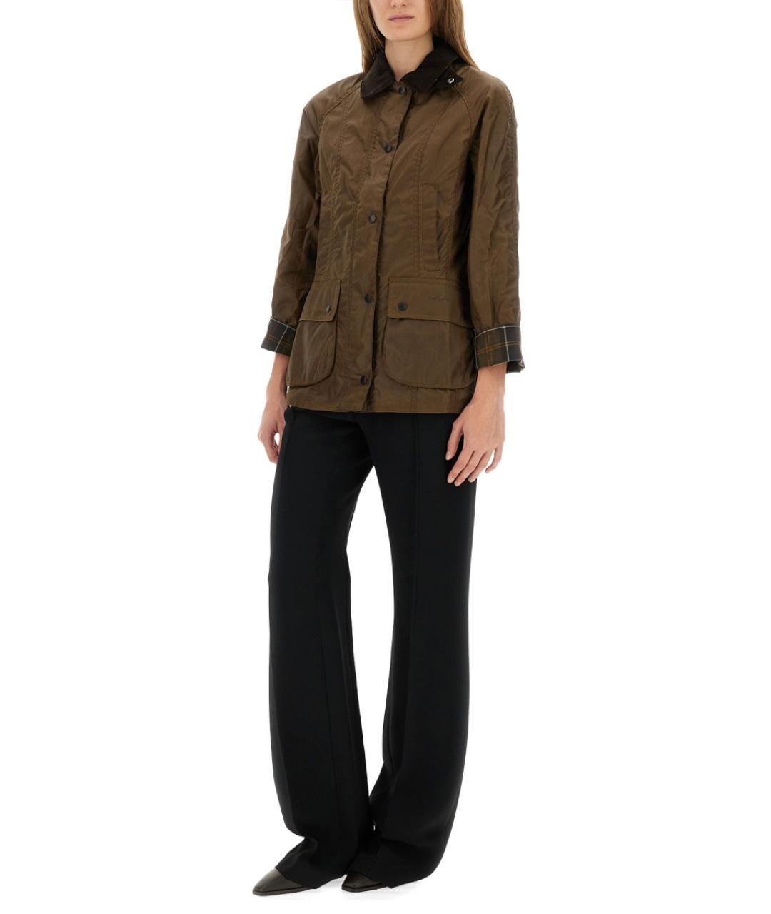 BARBOUR Коричневая хлопковая куртка, фото 2