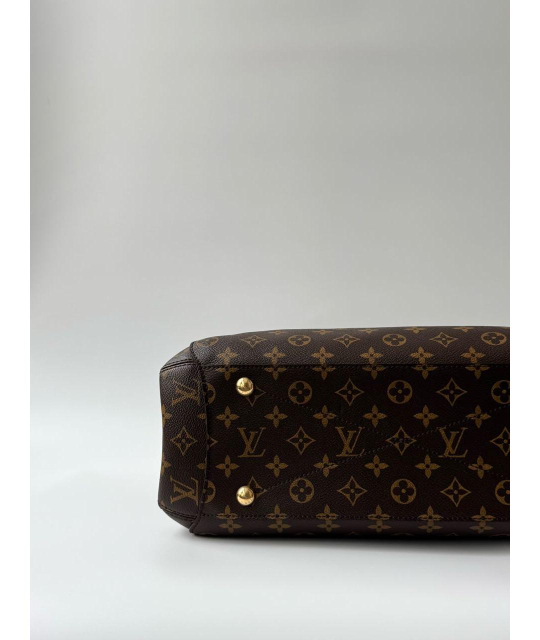 LOUIS VUITTON Коричневая сумка с короткими ручками, фото 5