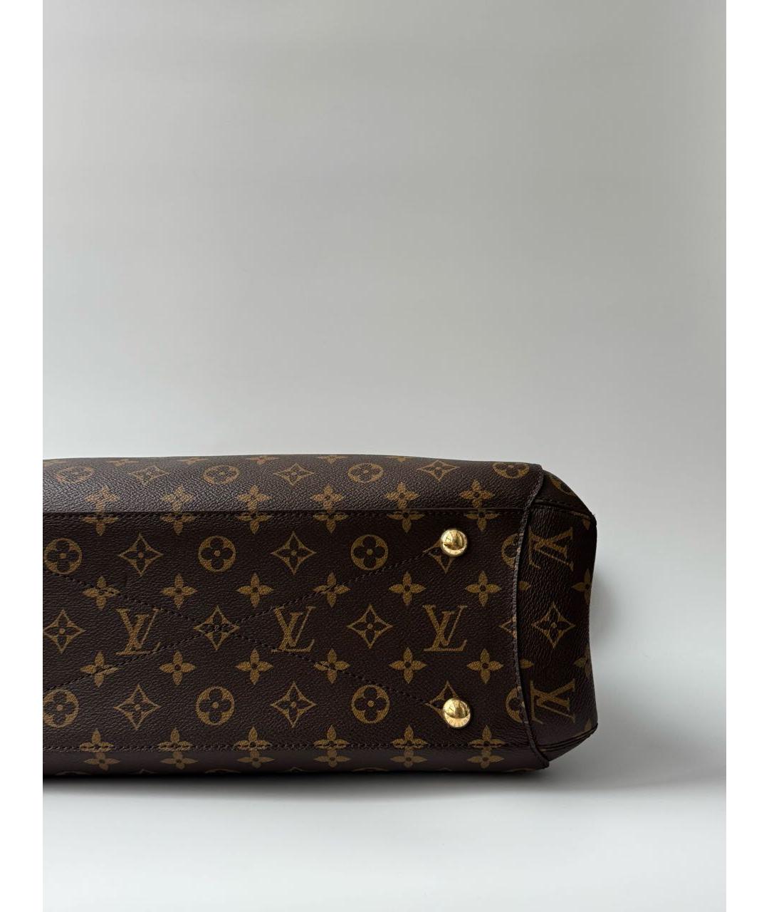 LOUIS VUITTON Коричневая сумка с короткими ручками, фото 6