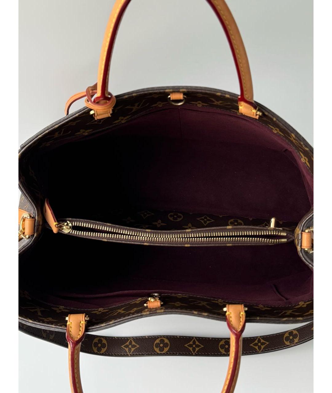 LOUIS VUITTON Коричневая сумка с короткими ручками, фото 3