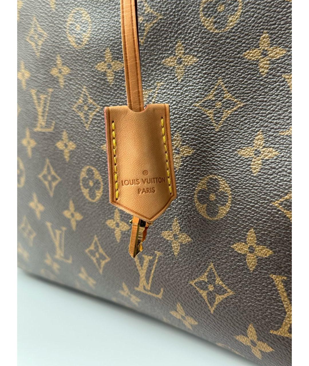 LOUIS VUITTON Коричневая сумка с короткими ручками, фото 8