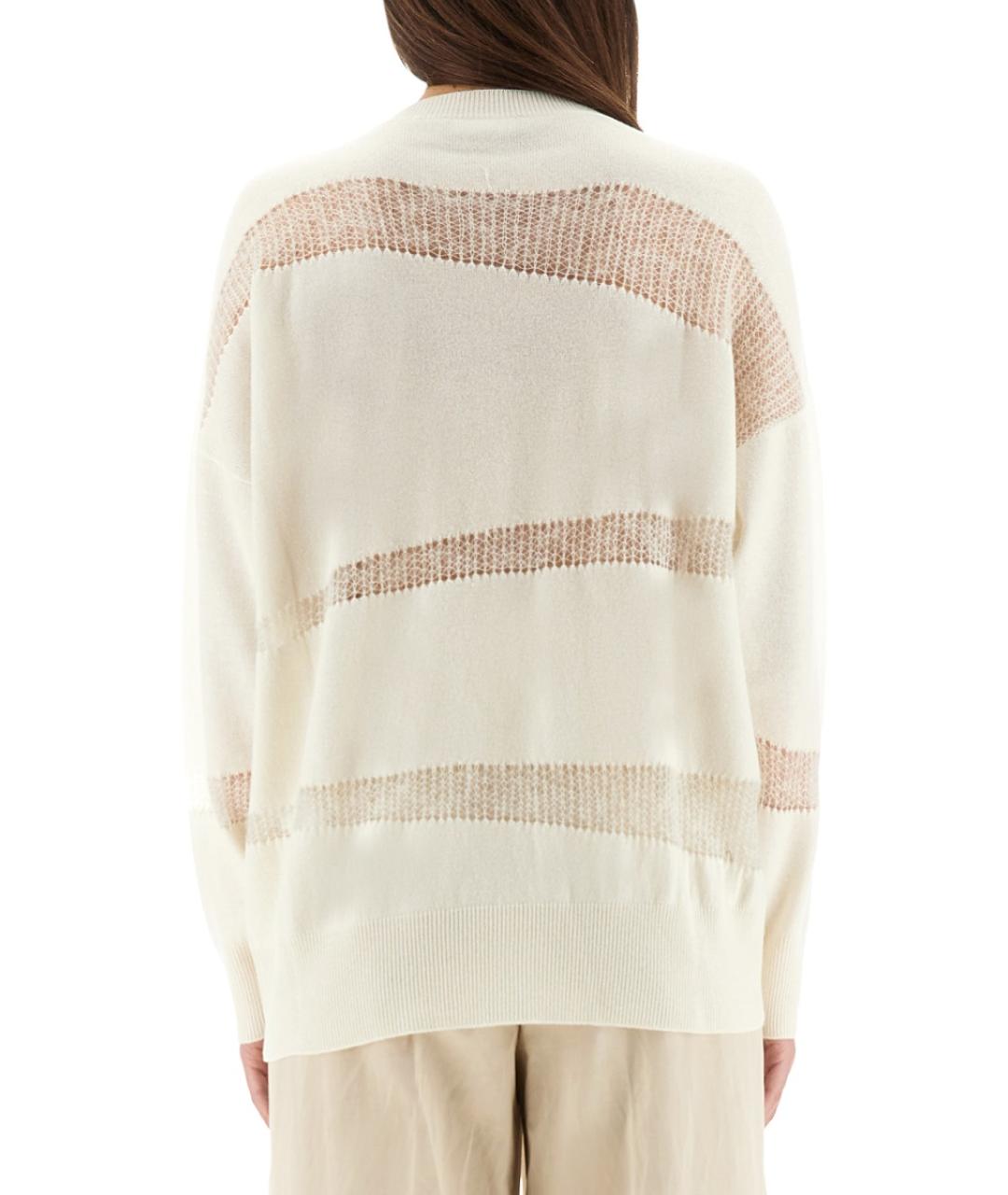 FABIANA FILIPPI Белый шерстяной джемпер / свитер, фото 3