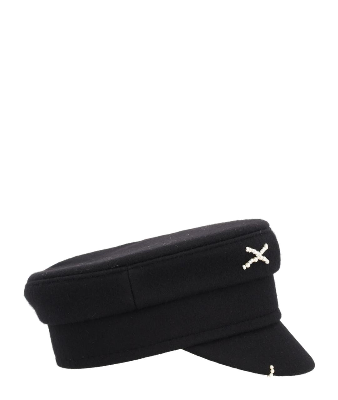 RUSLAN BAGINSKIY Черная шерстяная кепка, фото 2