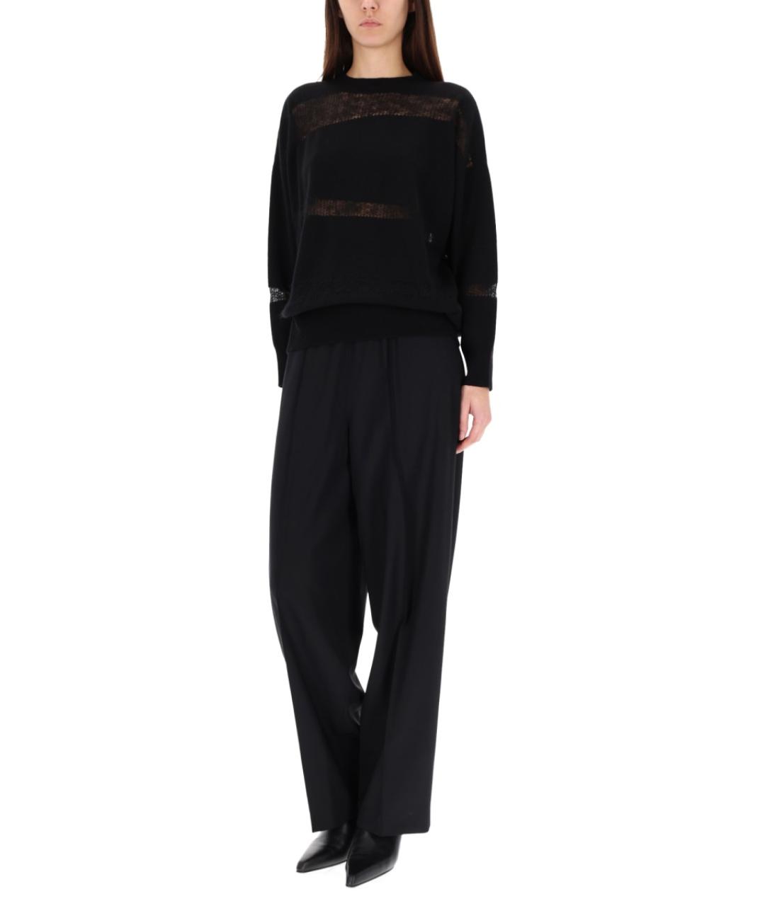 FABIANA FILIPPI Черный шерстяной джемпер / свитер, фото 2