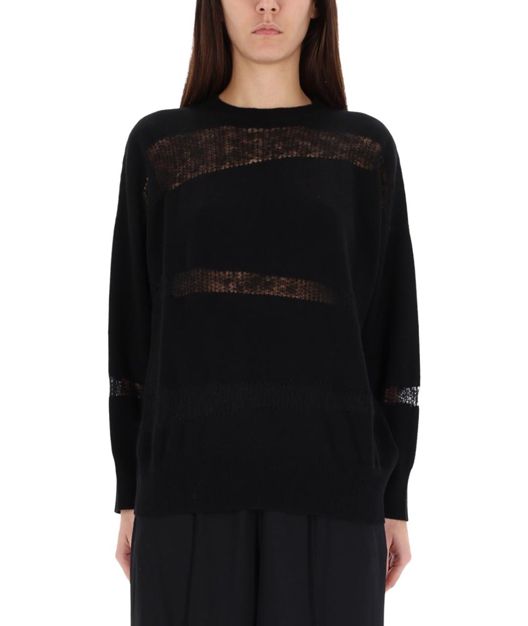 FABIANA FILIPPI Черный шерстяной джемпер / свитер, фото 5