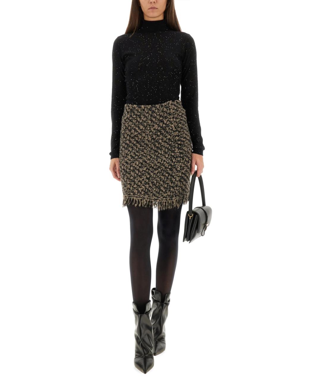 FABIANA FILIPPI Черный шерстяной джемпер / свитер, фото 2