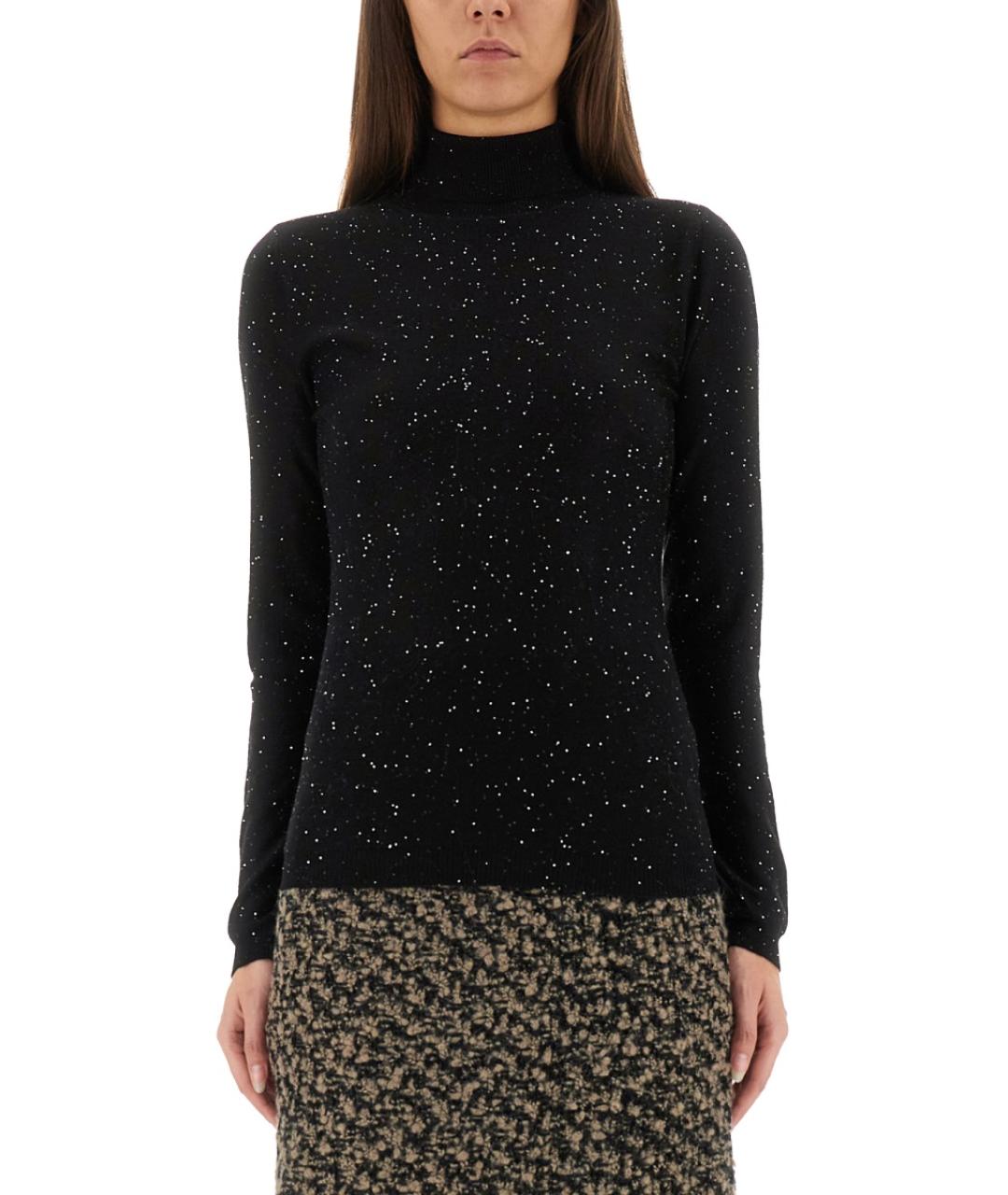 FABIANA FILIPPI Черный шерстяной джемпер / свитер, фото 5