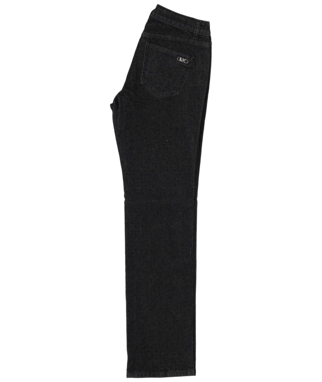 MICHAEL KORS Черные хлопковые прямые джинсы, фото 2