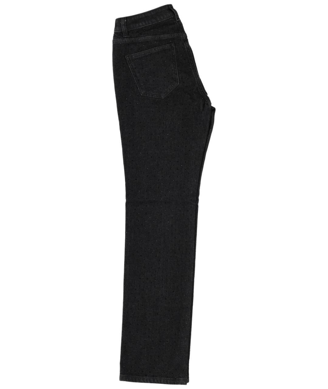 MICHAEL KORS Черные хлопковые прямые джинсы, фото 3