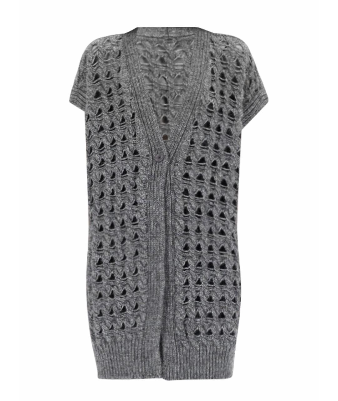 HERNO Серая шерстяная жилетка, фото 5