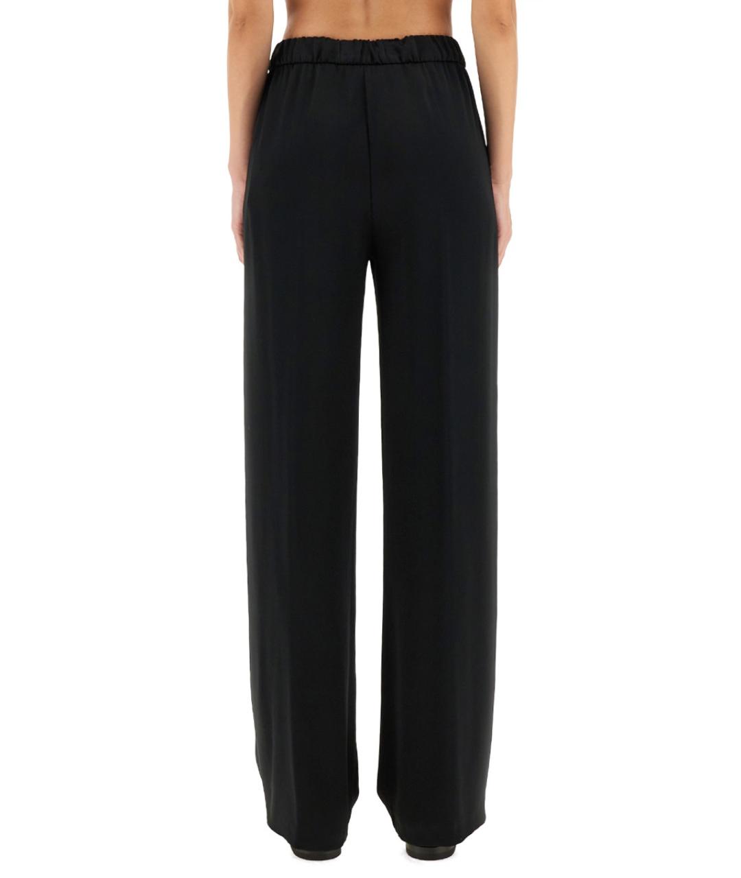 HERNO Черные ацетатные прямые брюки, фото 4