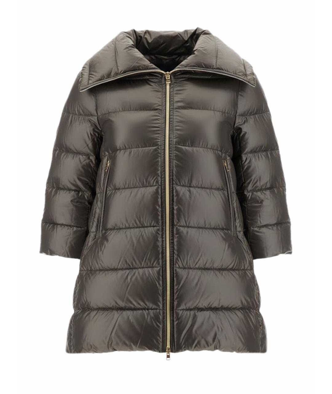 HERNO Черный полиамидовый пуховик, фото 1