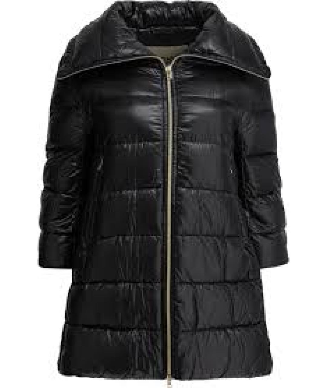HERNO Черный полиамидовый пуховик, фото 1