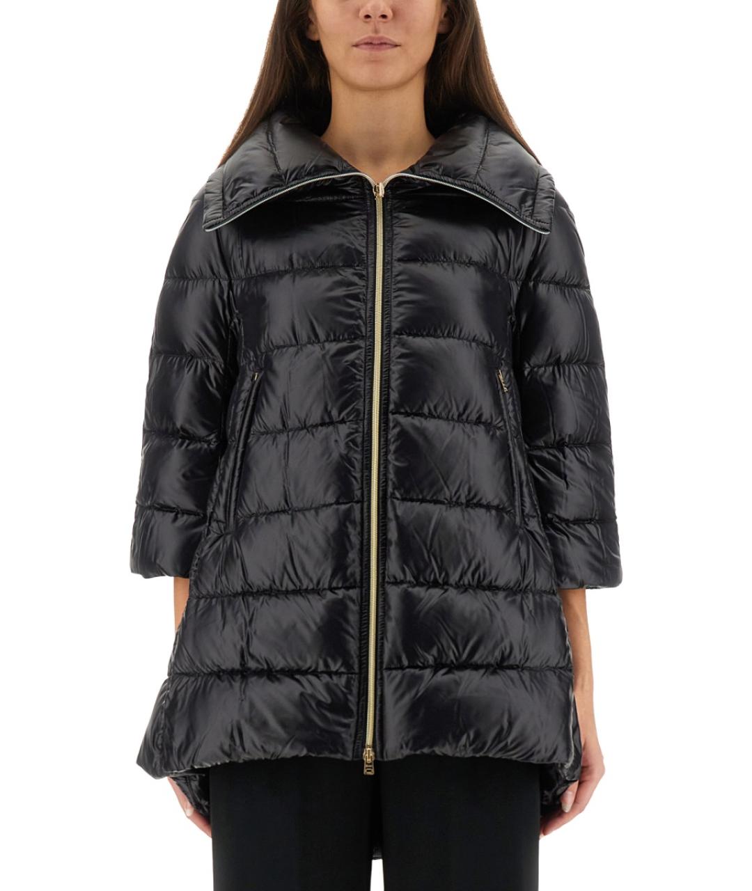 HERNO Черный полиамидовый пуховик, фото 2