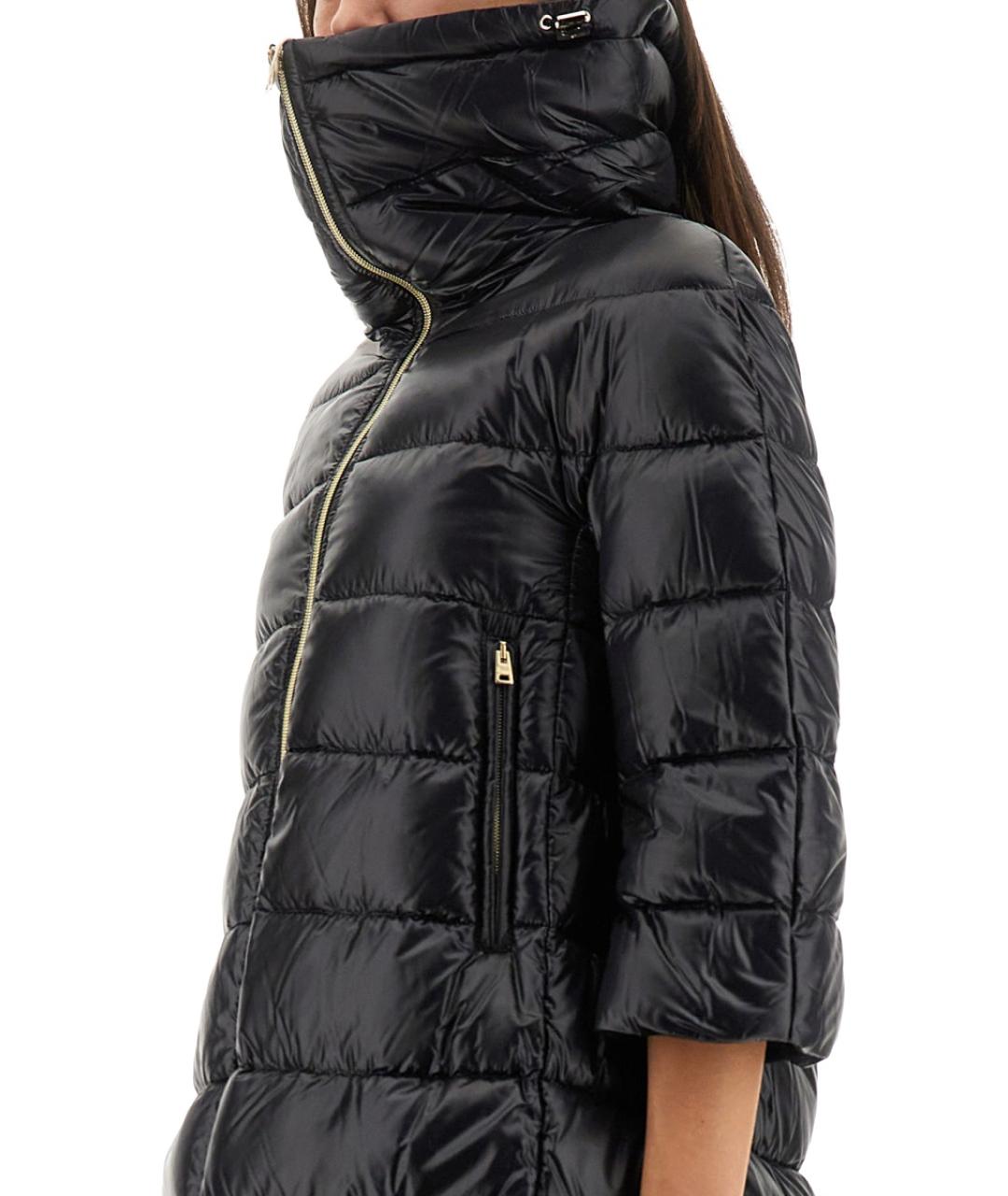 HERNO Черный полиамидовый пуховик, фото 5