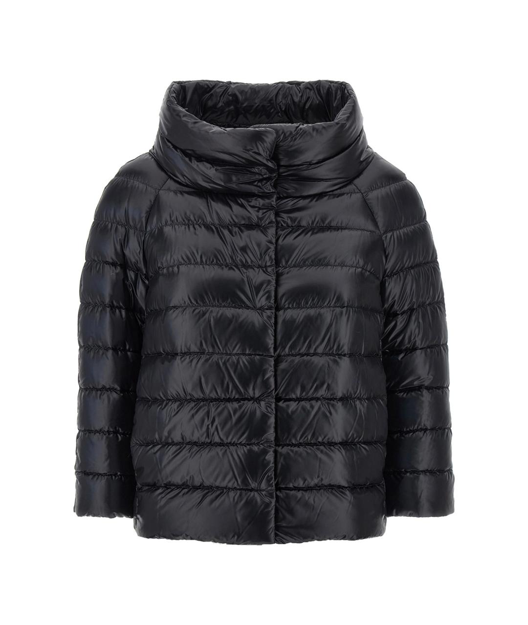 HERNO Черный полиамидовый пуховик, фото 1