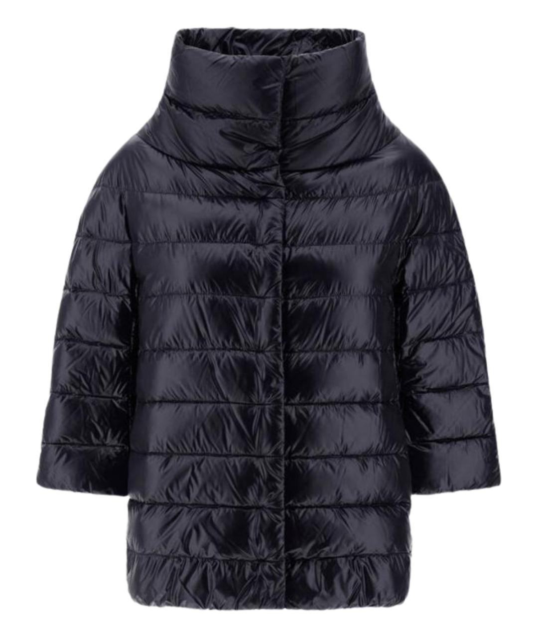 HERNO Черный полиамидовый пуховик, фото 1