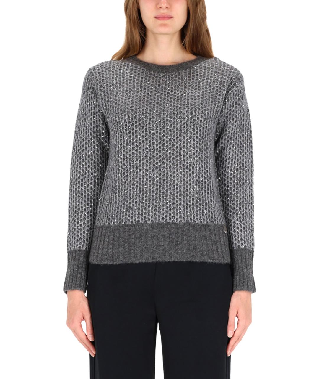 HERNO Серый шерстяной джемпер / свитер, фото 5