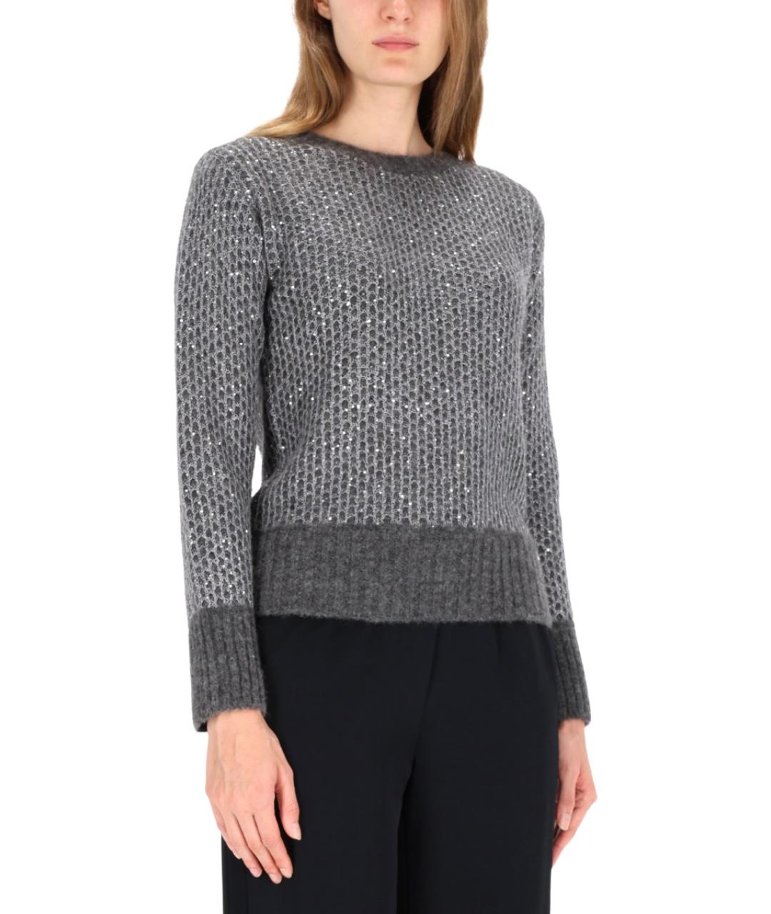 HERNO Серый шерстяной джемпер / свитер, фото 4