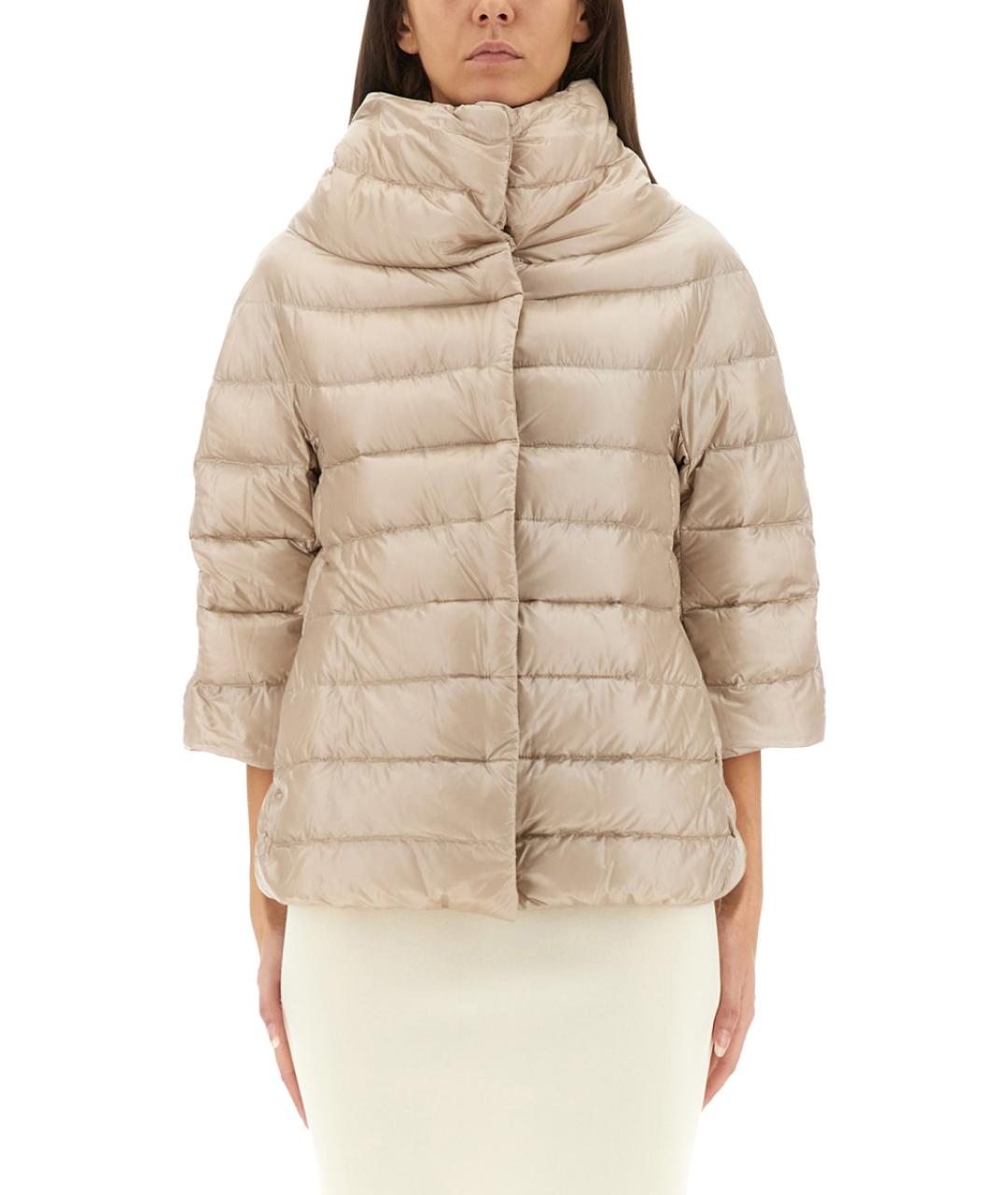 HERNO Бежевая полиамидовая куртка, фото 5