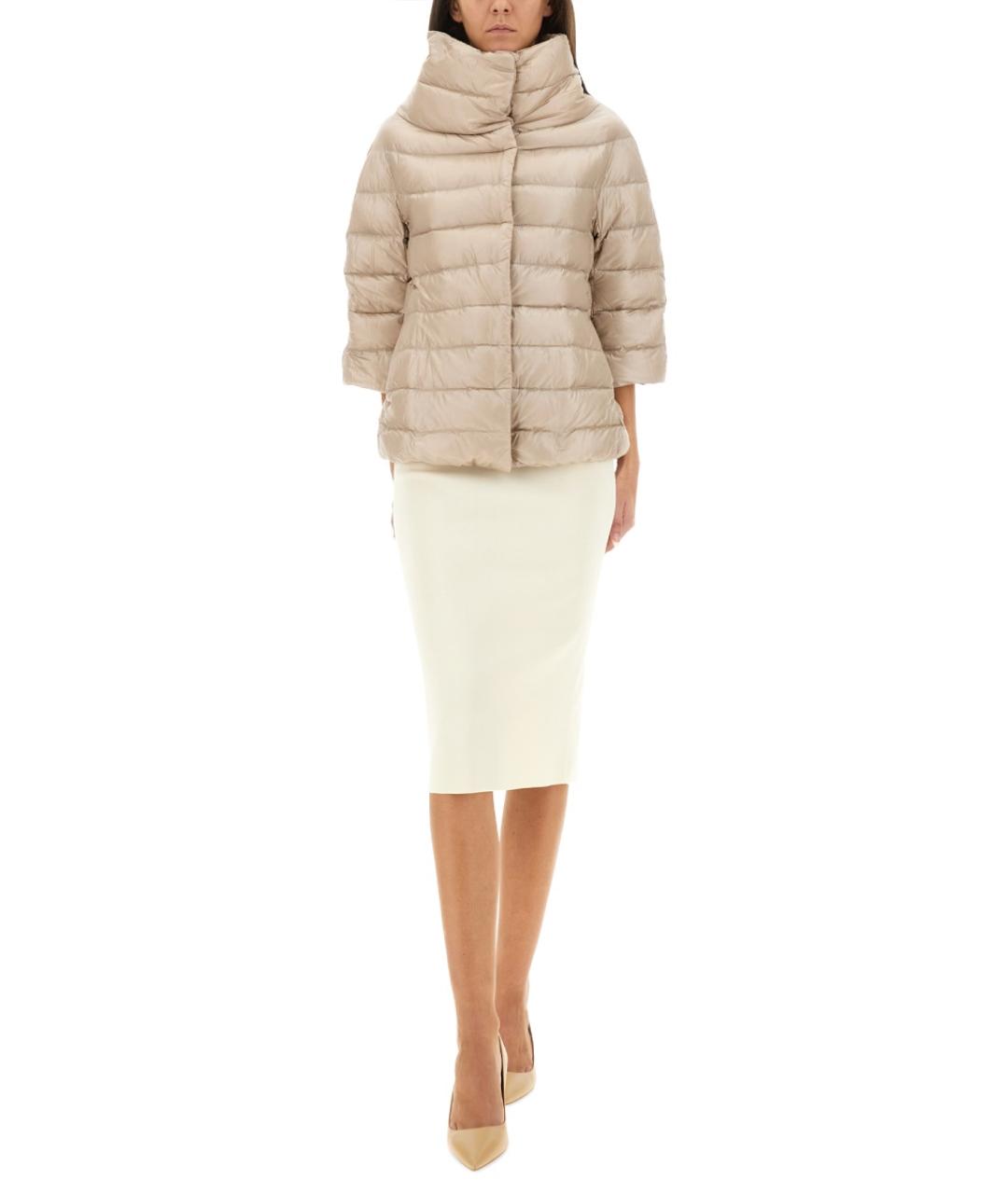 HERNO Бежевая полиамидовая куртка, фото 2