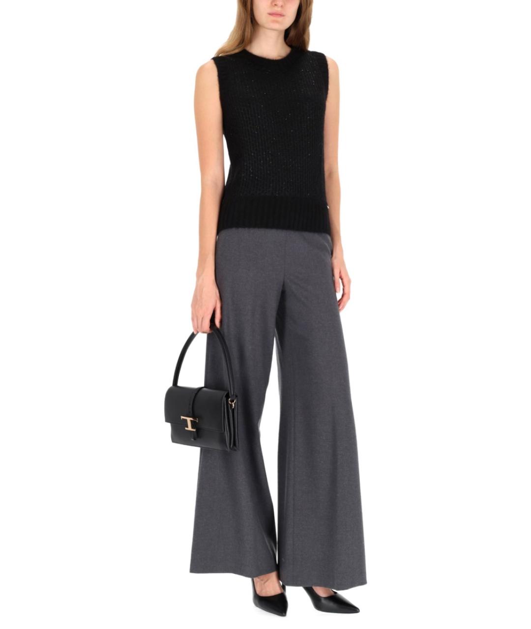 HERNO Черная шерстяная жилетка, фото 2