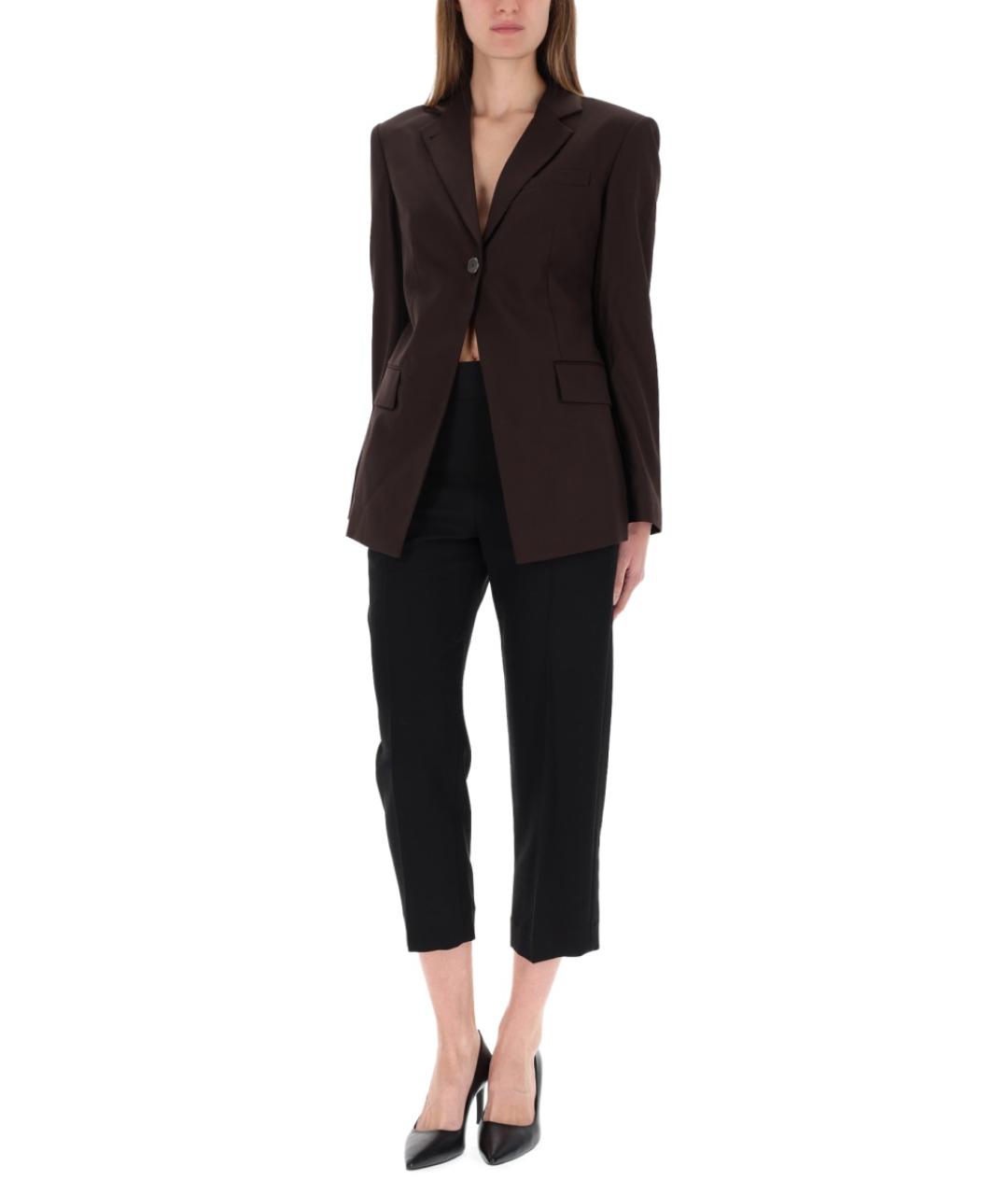 HELMUT LANG Коричневый шерстяной жакет/пиджак, фото 2