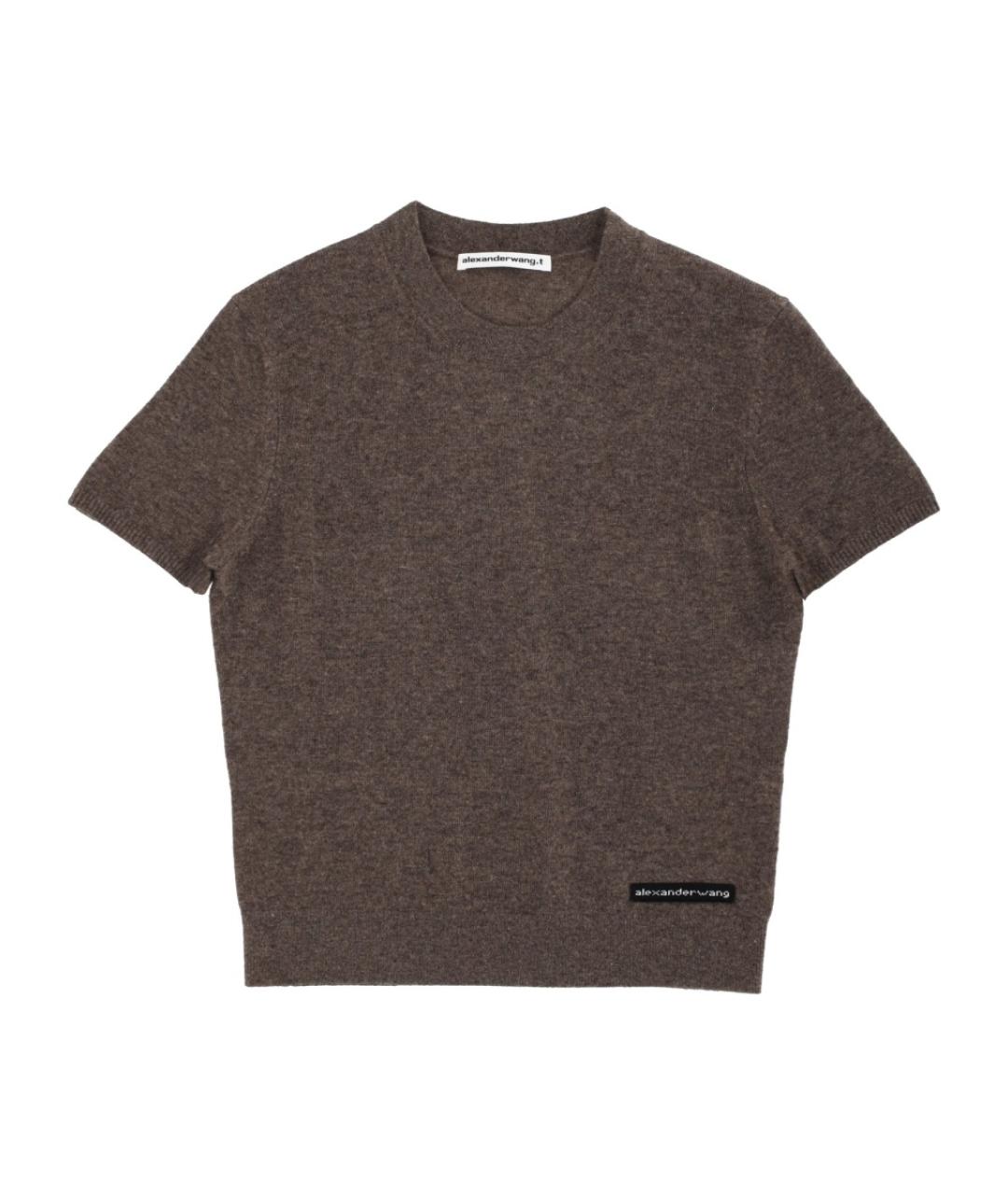 ALEXANDER WANG Коричневая футболка, фото 1