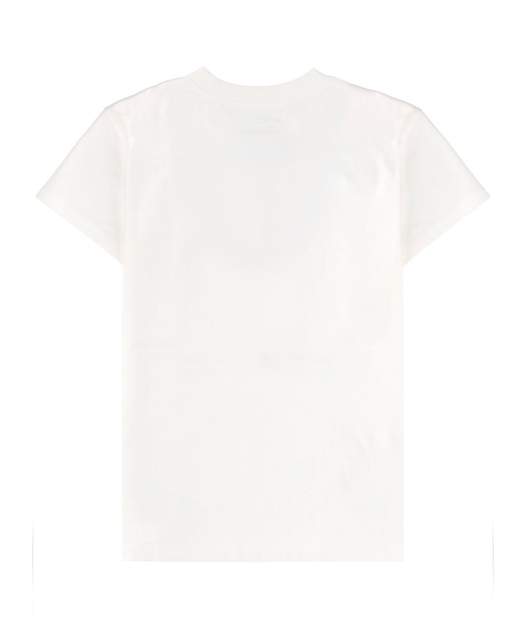 MM6 MAISON MARGIELA Белая хлопковая футболка, фото 2