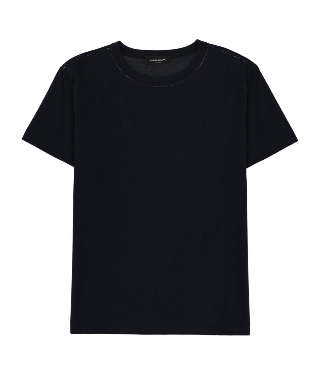 FABIANA FILIPPI Синяя хлопковая футболка, фото 1