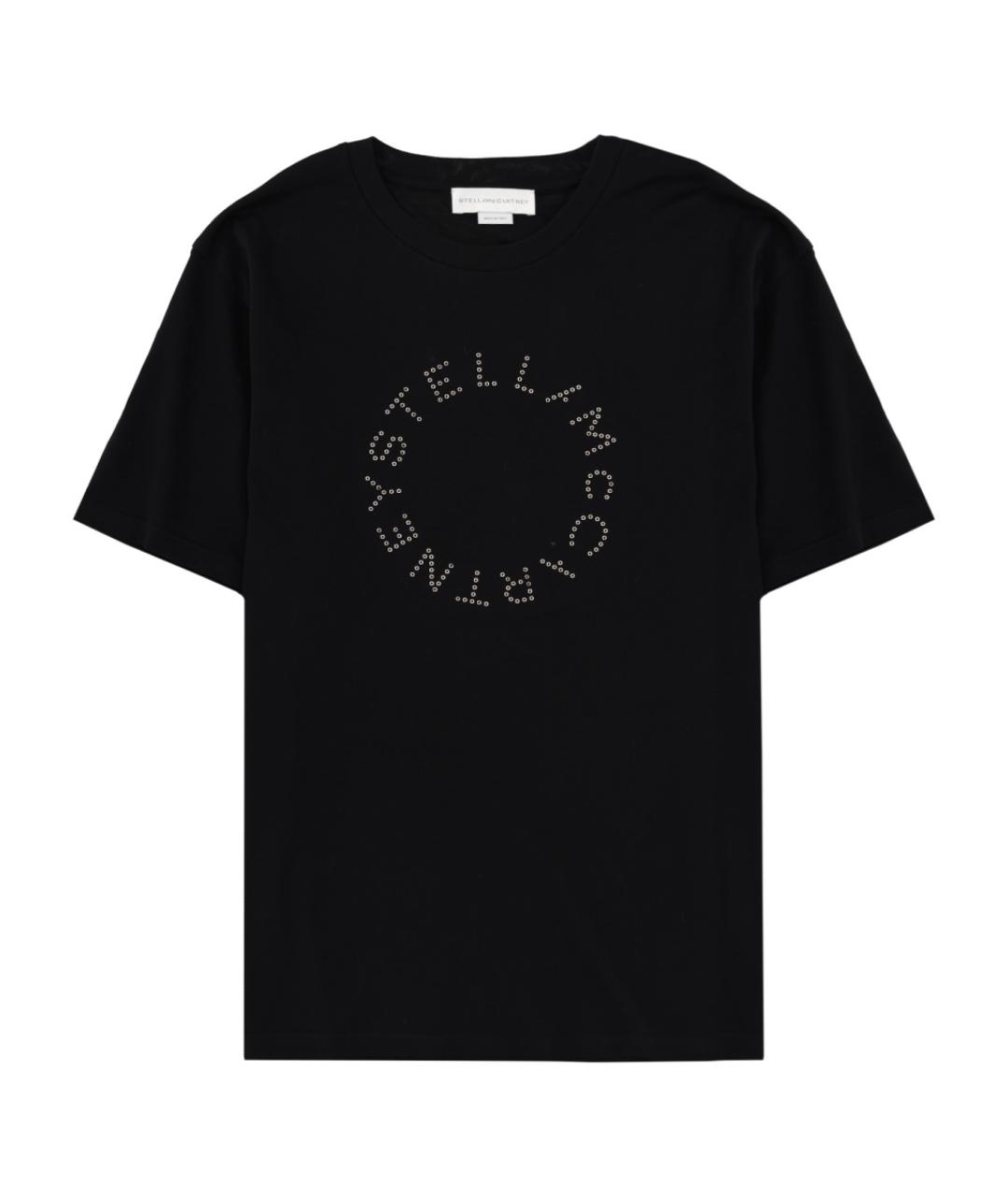 STELLA MCCARTNEY Черная хлопковая футболка, фото 1