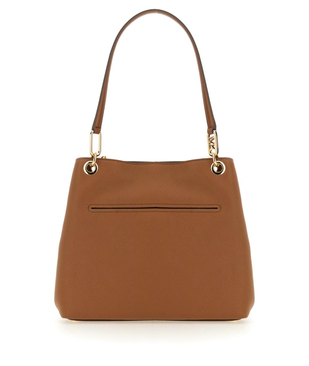 MICHAEL KORS Коричневая кожаная сумка через плечо, фото 2