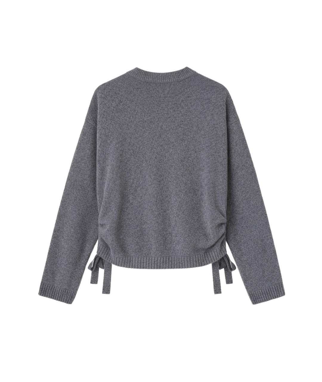 GANNI Серый шерстяной джемпер / свитер, фото 2