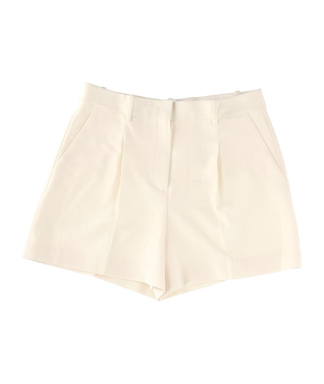THEORY Белые ацетатные шорты, фото 1