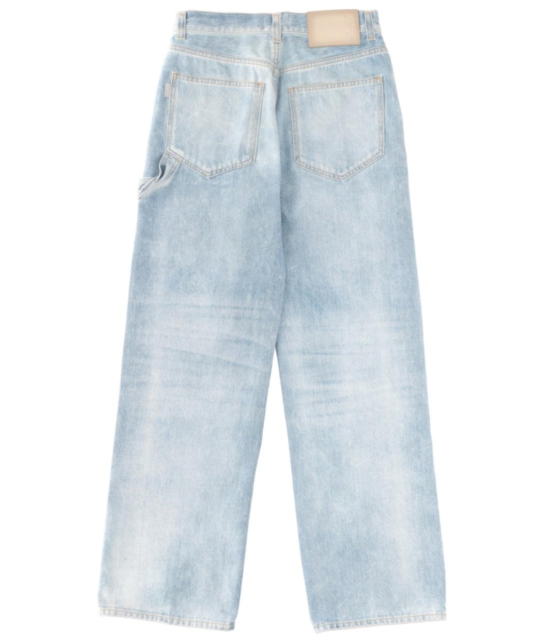 HAIKURE Синие хлопковые прямые джинсы, фото 2