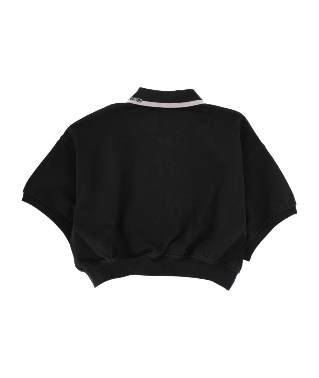 ALEXANDER WANG Черная хлопковая футболка, фото 2