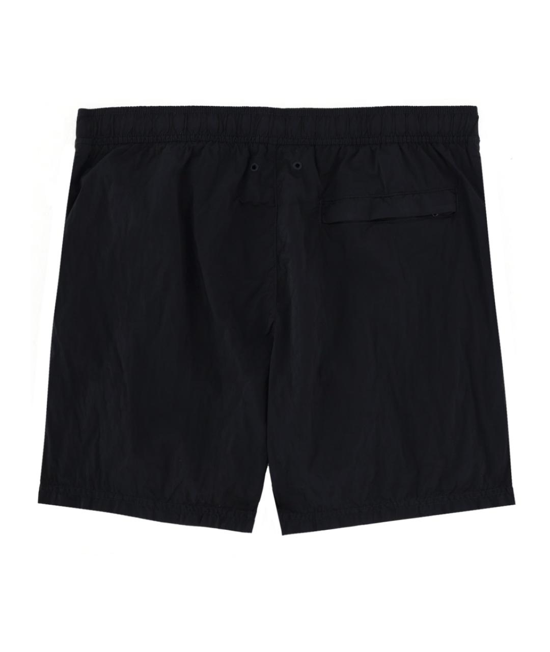 STONE ISLAND Темно-синие полиамидовые шорты, фото 2