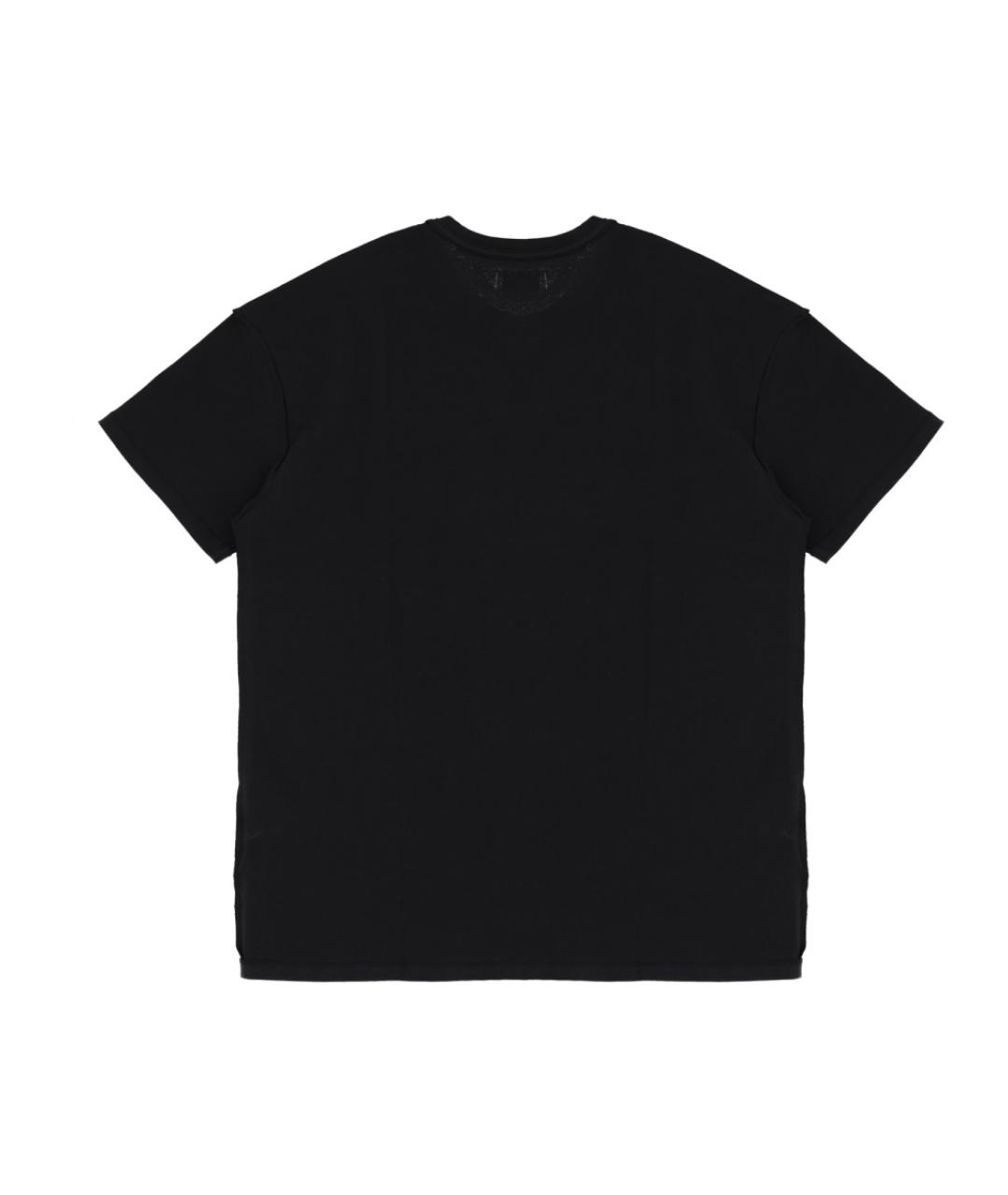 PURPLE Черная хлопковая футболка, фото 5