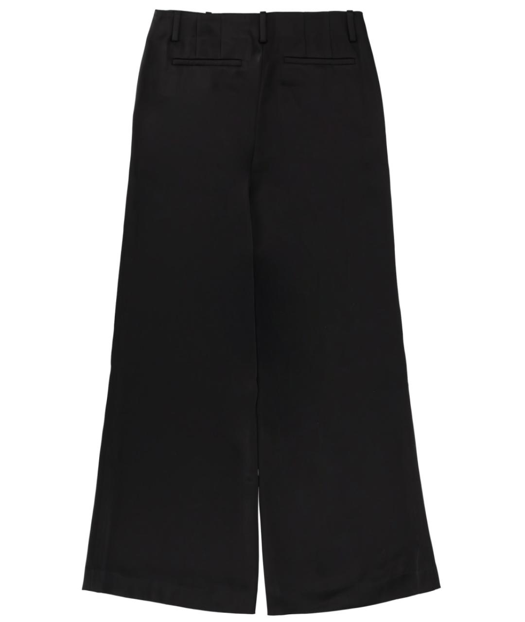 THEORY Черные ацетатные прямые брюки, фото 2