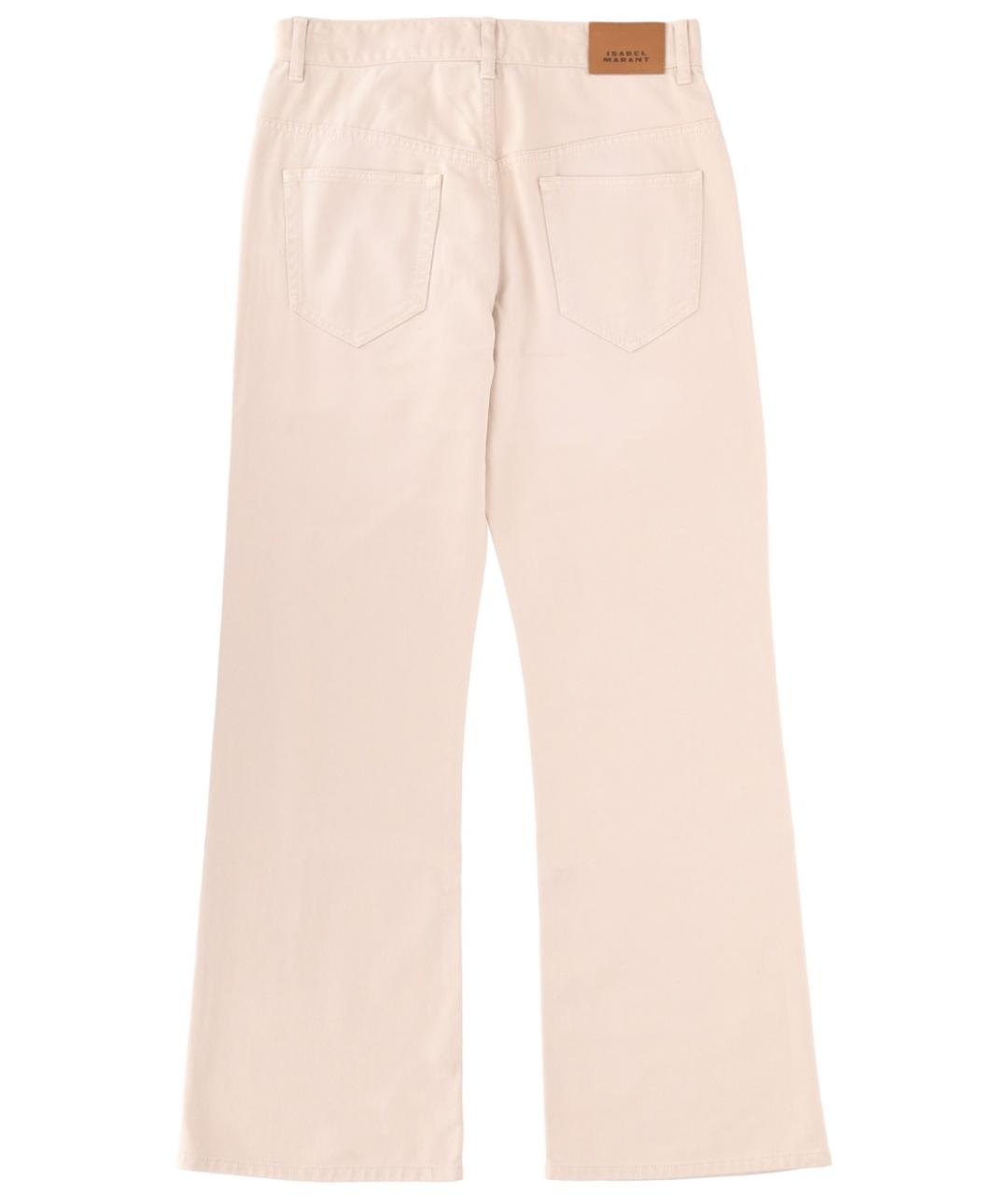 ISABEL MARANT Розовые хлопко-лиоцелловые прямые джинсы, фото 3